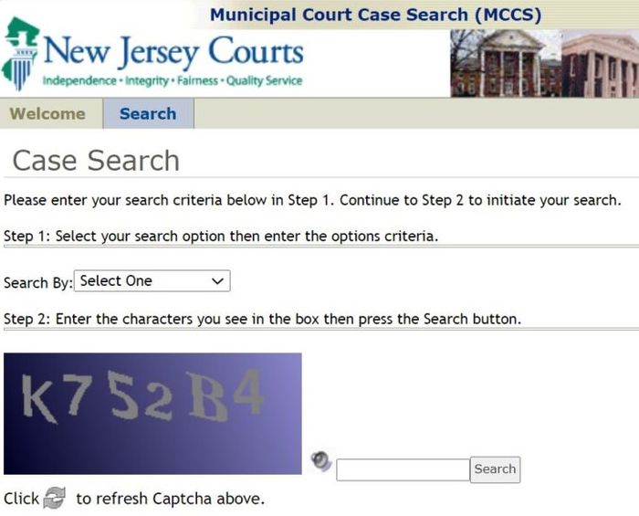 find the ticket number online using the NJ ticket lookup tool